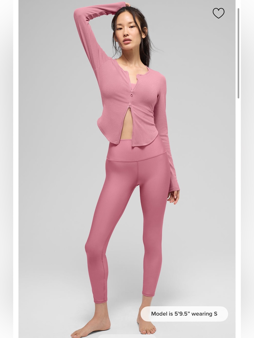 ALO Yoga High-Waist Leggings in Dusty Rose